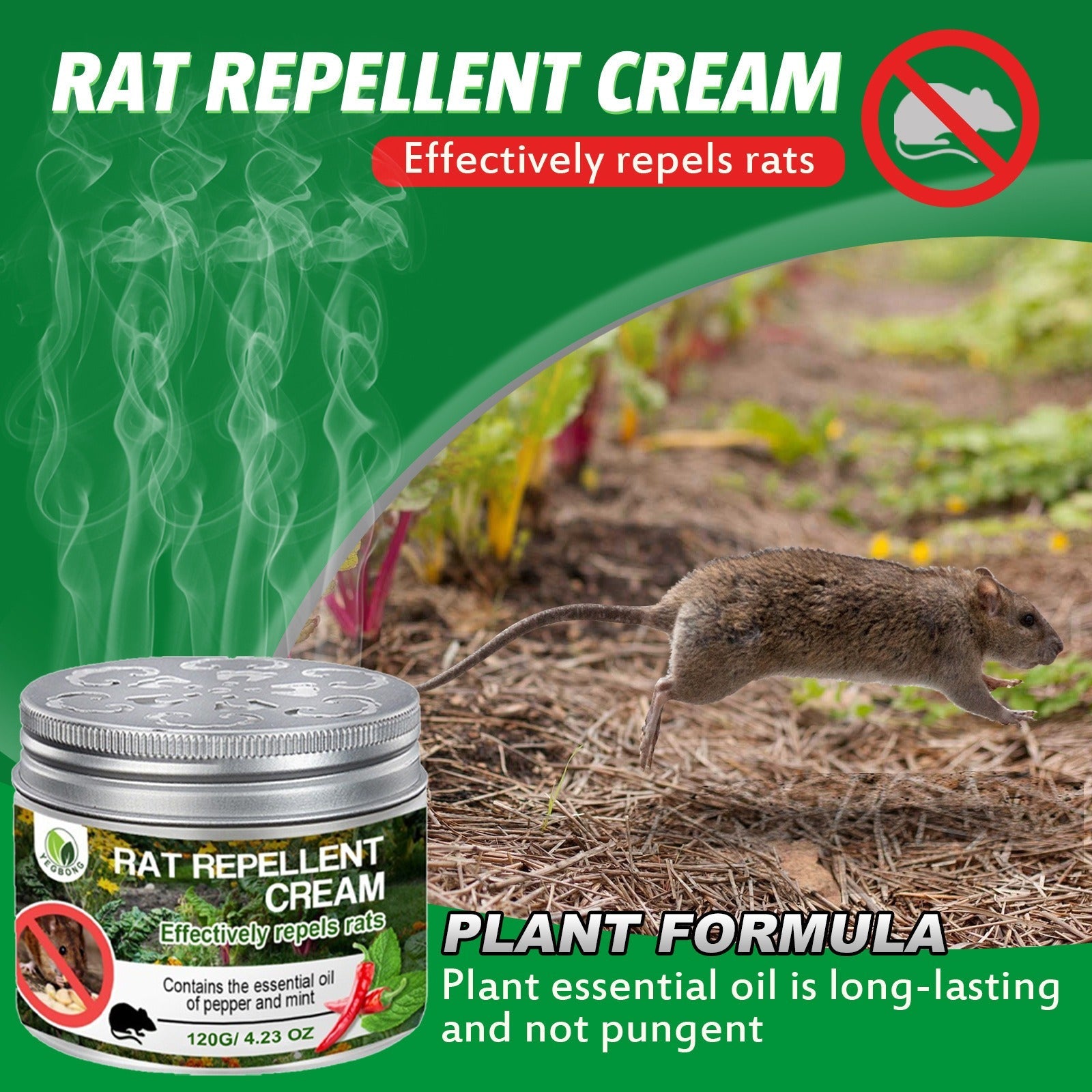 120g home plant natural peppermint oil rats and mice mouse repellent to avoid rodent