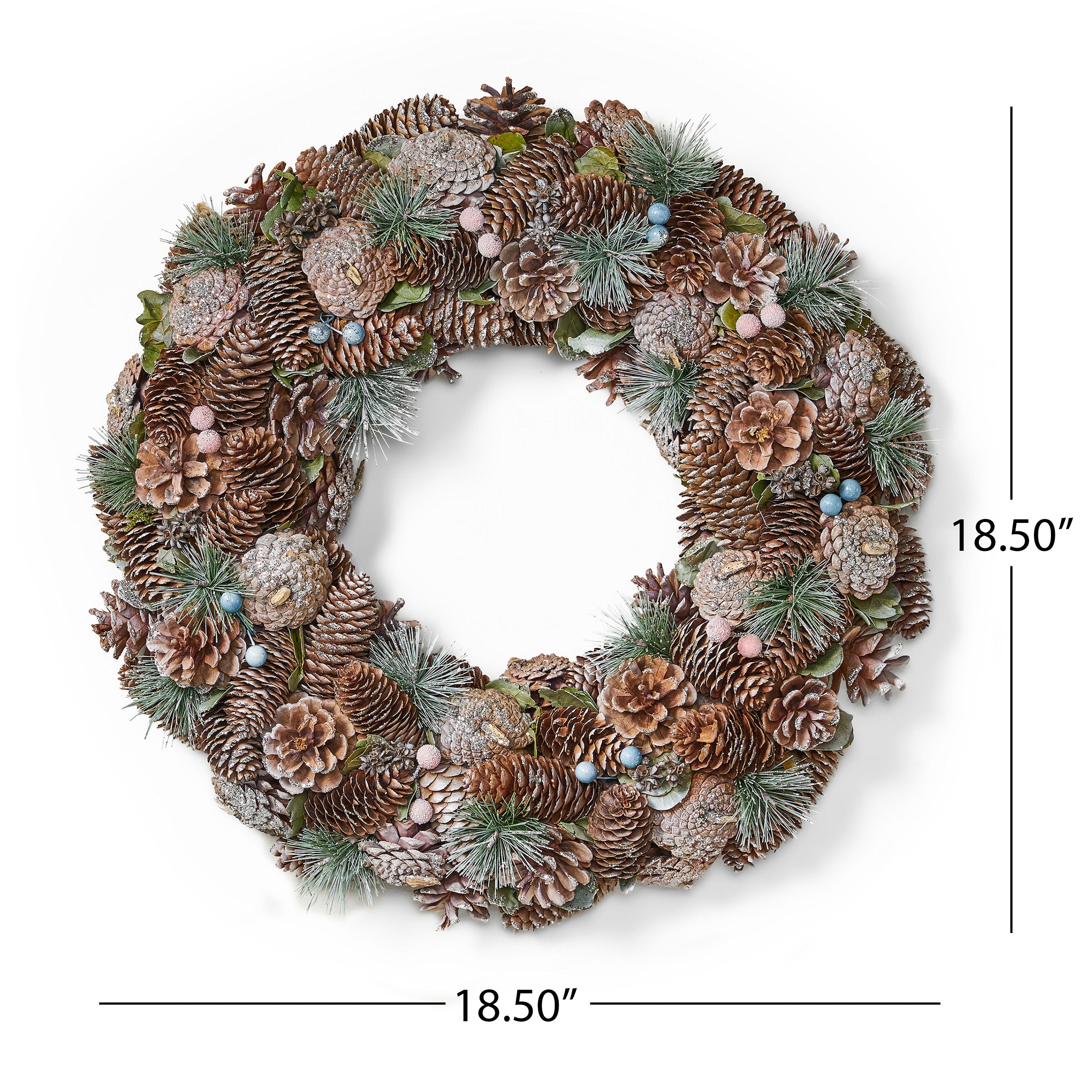 18.5'' PINE CONE WREATH