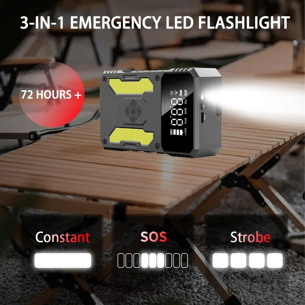 12V Lithium  Booster Jump Starter and Air Compressor