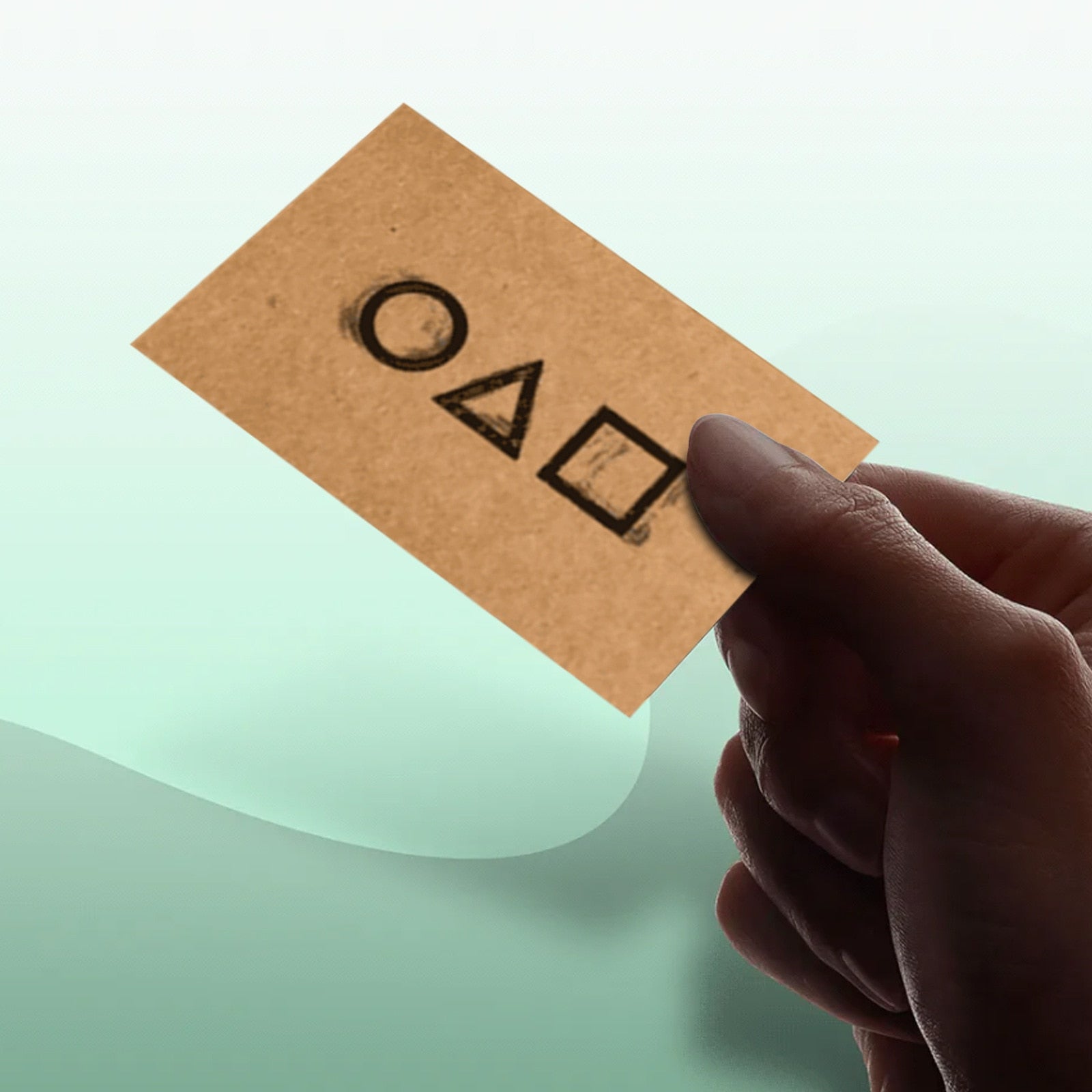 10PC TV Squid Game Invitation Card Cosplay Prop Game Card Accessories