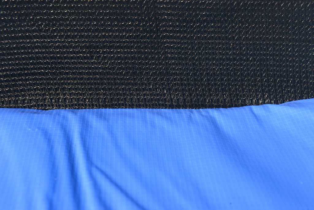 14 FT TRAMPOLINE OUTSIDE SAFETY NET WITH BASKETBALL HOOP