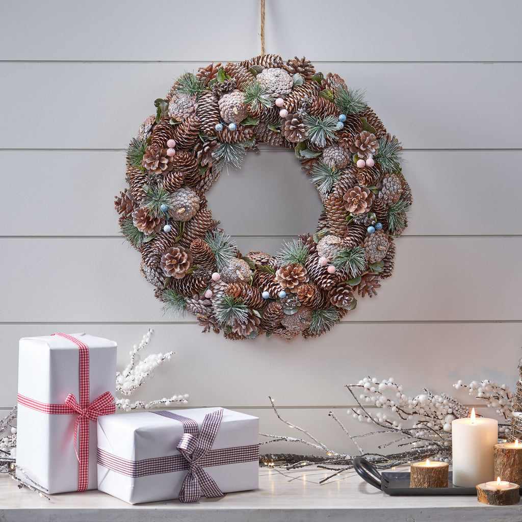 18.5'' PINE CONE WREATH