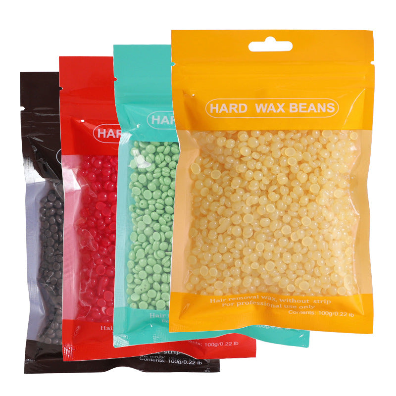 10pcs Hair Removal Hard Wax Beans, 100g Bag, Suitable for Bikini, Underarms, and Full Body, Hot Wax Depilation