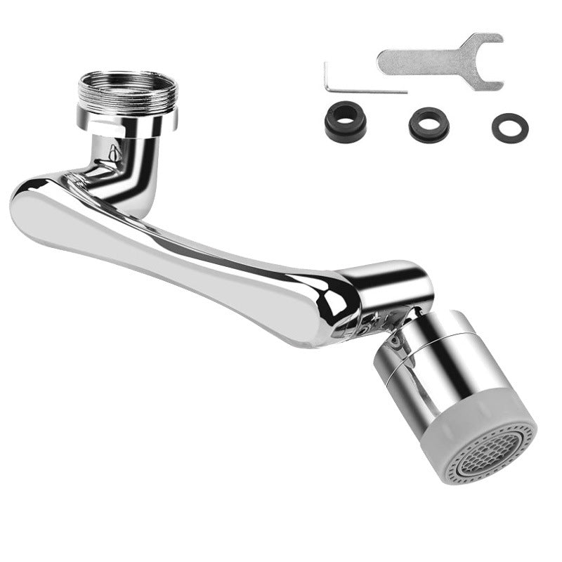 1080 °/1440 ° New Mechanical Arm Double Outlet Bubbler Universal Extension Faucet Splash Proof Washing Faucet Extender