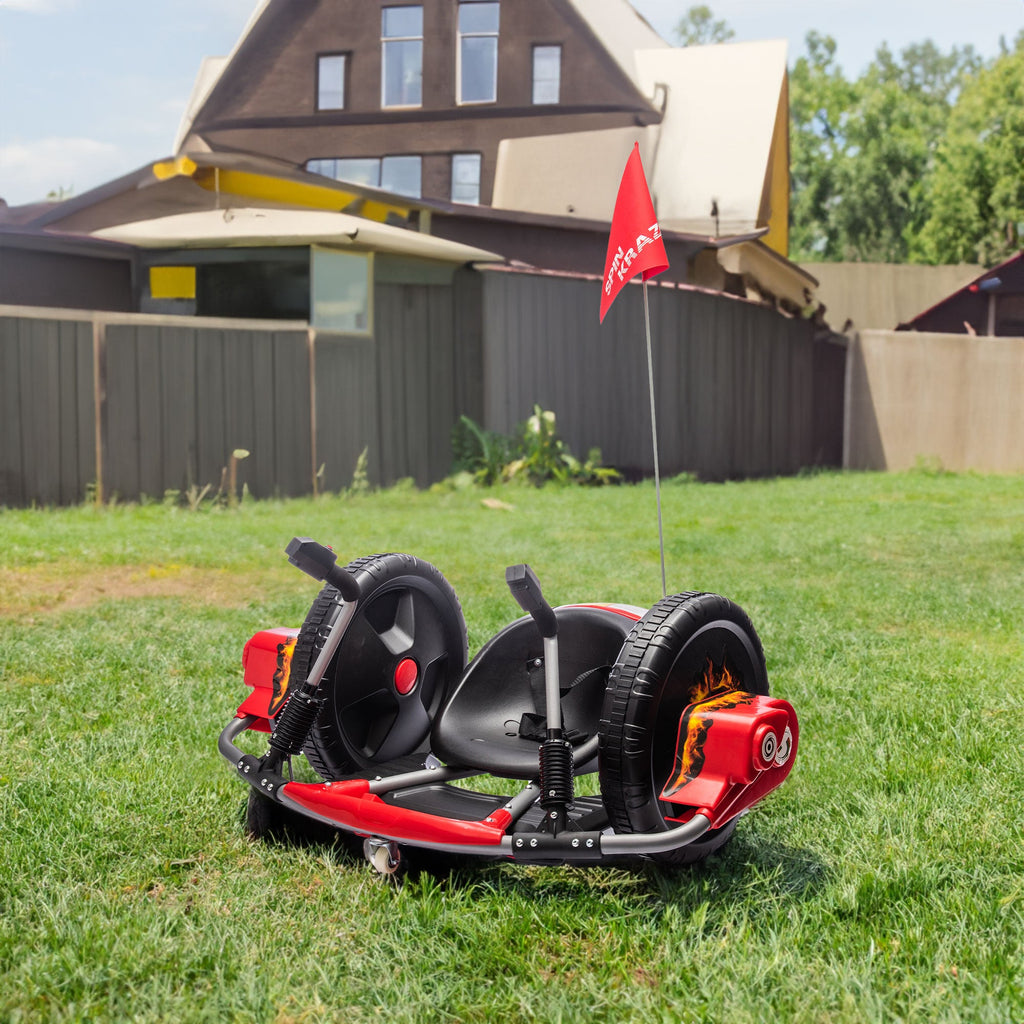 12V Kids Ride On Electric Toy,2WD,16'' exaggerated wheel,Dual handle control for 360 degree flexible steering and rotation