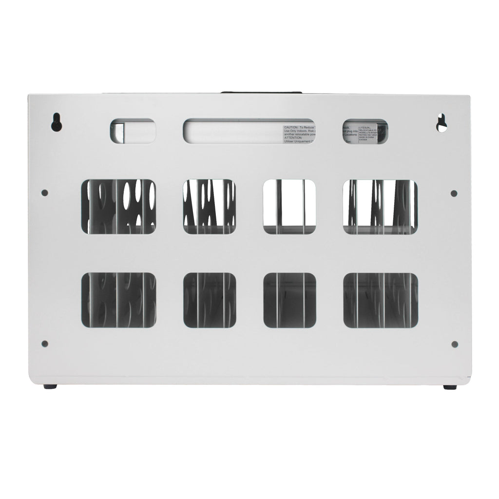 16 Bay Charging Cabinet for Laptop Chromebook Locking Charging Station-WHITE
