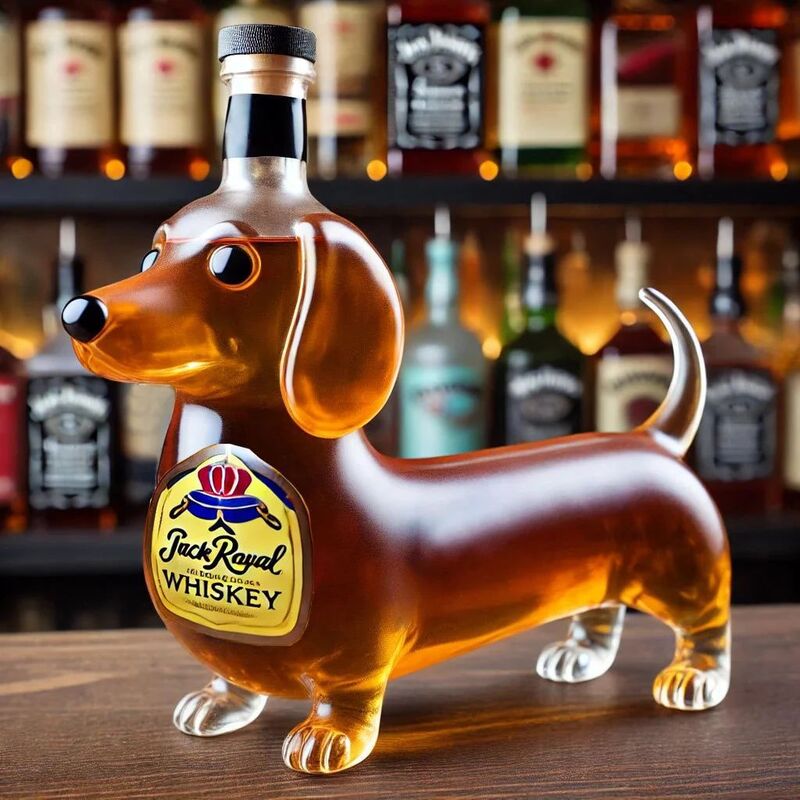 10Oz Funny Middle Finger Duck/Turtle/Dog Whisky Glass Decanter – Bar/Office/Home Decor.