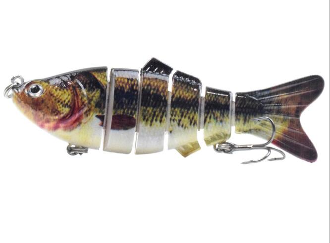 10cm 16.5g Multi-section Lure With Ring Beads Simulation Luya Multi-section Lure Submerged Bionic 6-section Lure