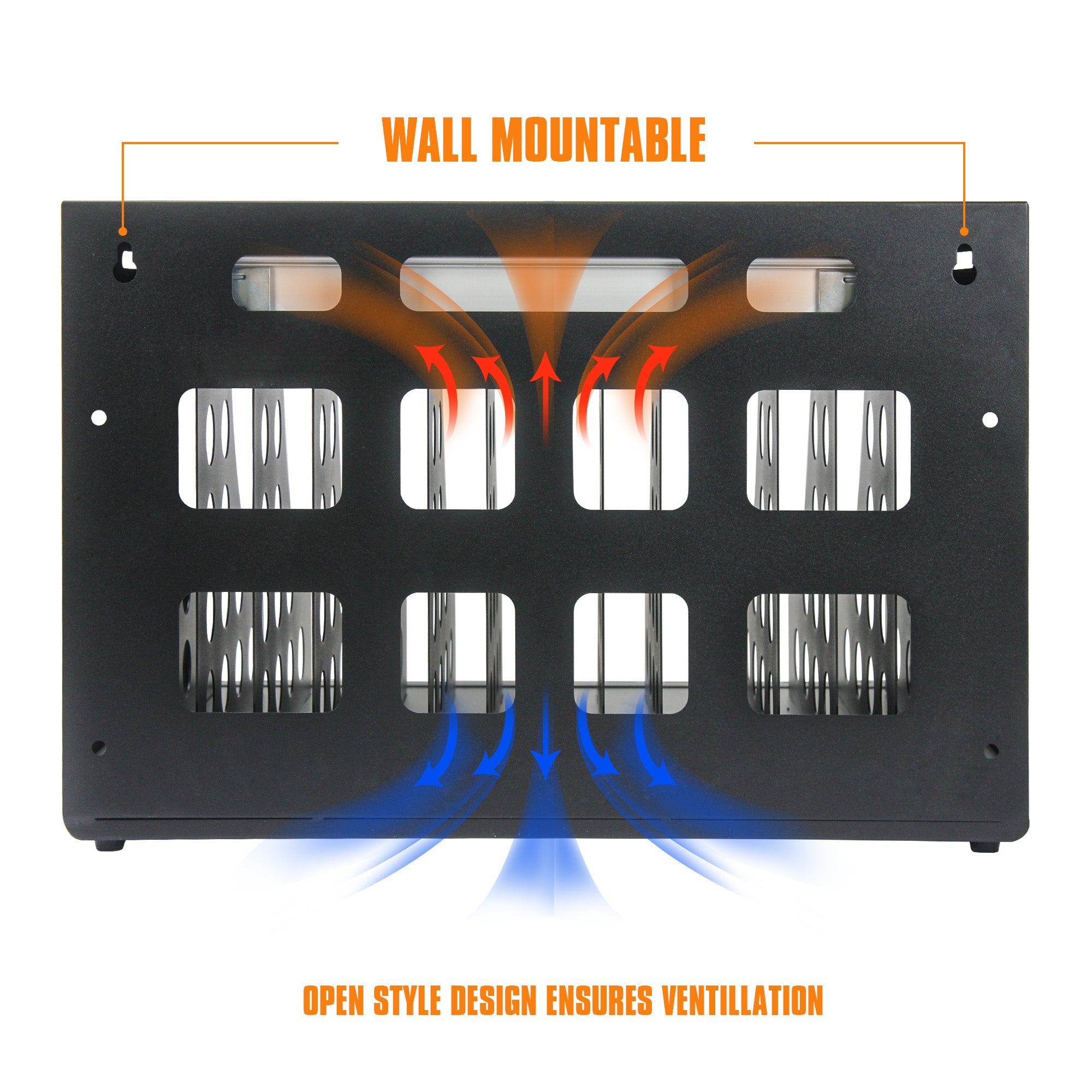 16 Bay Charging Cabinet for Laptop Chromebook Locking Charging Station-BLACK