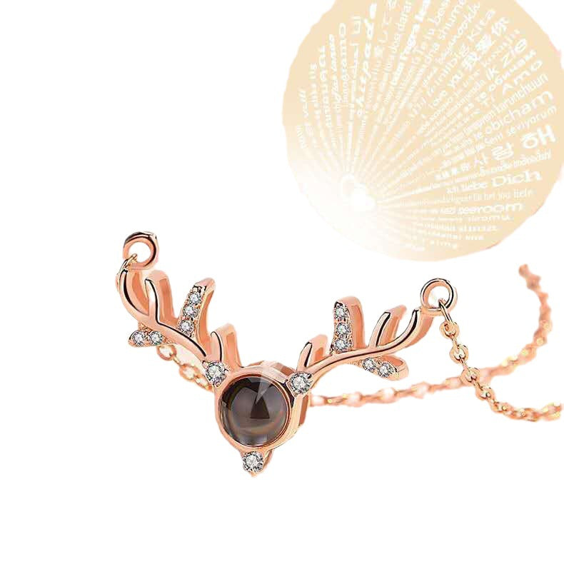 100 Languages I Love You Necklace Tiktok Same Love Memories Along the Way You 520 Pendant Love Gifts