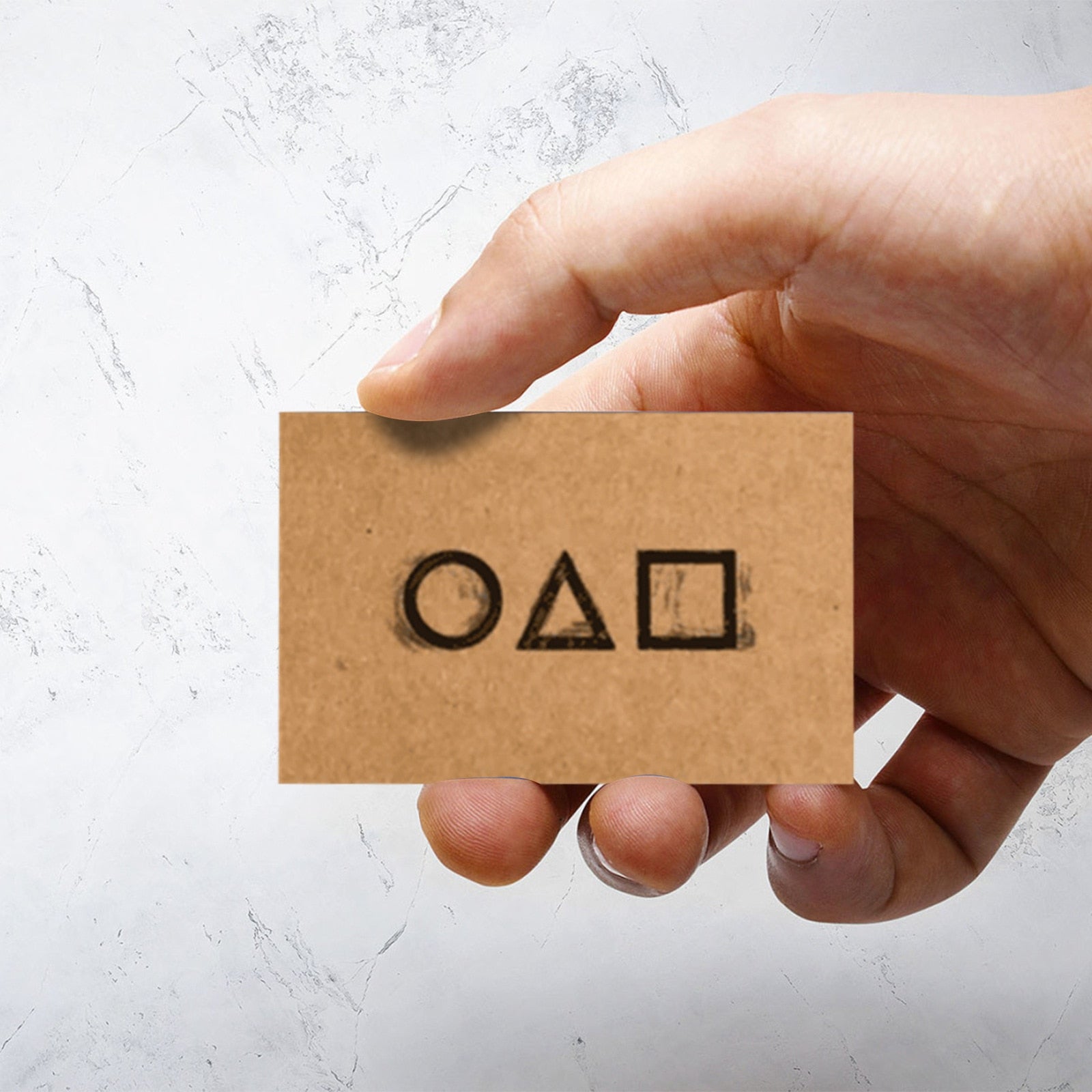 10PC TV Squid Game Invitation Card Cosplay Prop Game Card Accessories