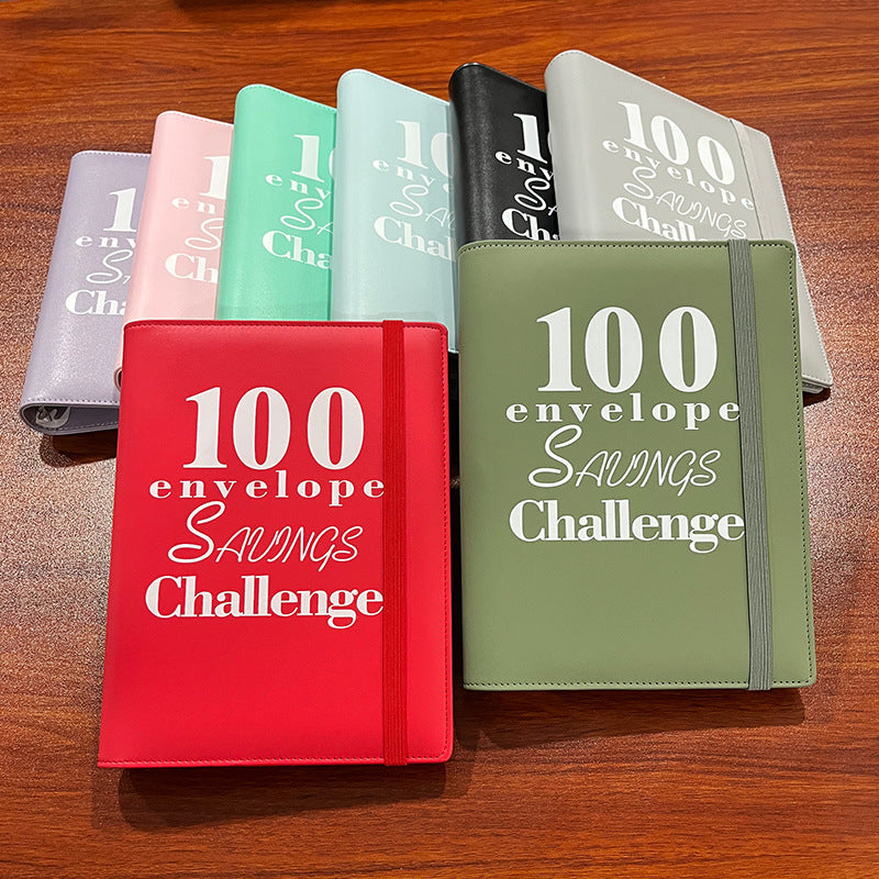 100 Envelope Challenge Binder Couple 100 Day Challenge Hand Account Money Savings Notepad
