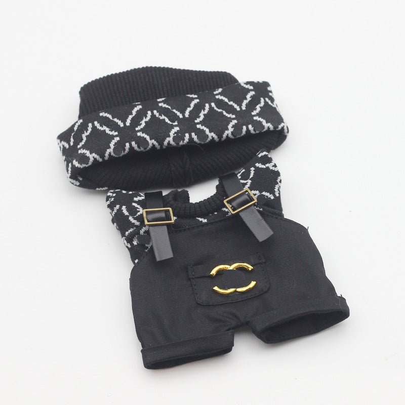 17cm Labubu First and Second Generation Blind Box 10cm Cotton Crying Doll Clothes Knitted Printed Hat