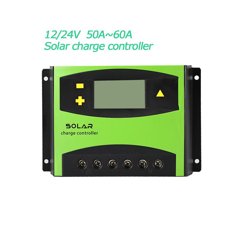 12V 24V 60A 50A 40A 30A  Solar Controller with LCD Function Dual USB 5VDC Output Solar Panel Battery Charge Regulator