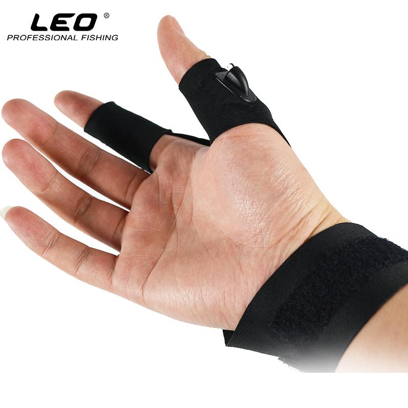 1 Piece Magic Strap Fingerless Led Glove Left Right Hand Led Light Night Fishing Glove Fishing Tools