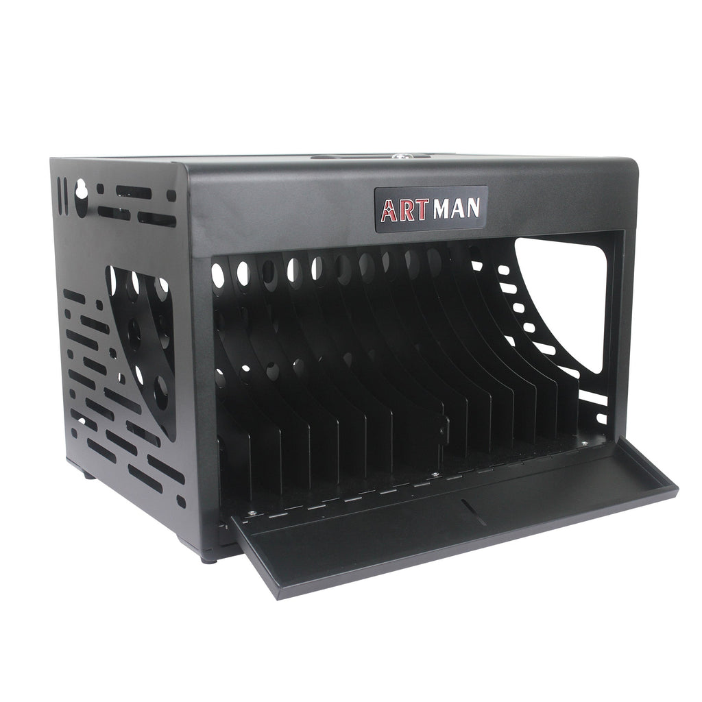 16 Bay Charging Cabinet for Laptop Chromebook Locking Charging Station-BLACK