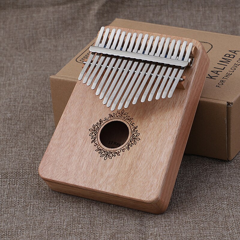 17 Keys Kalimba Thumb Piano High Quality Wood Mahogany Body Musical Instruments With Learning Book Tuning Hammer Kalimba Piano