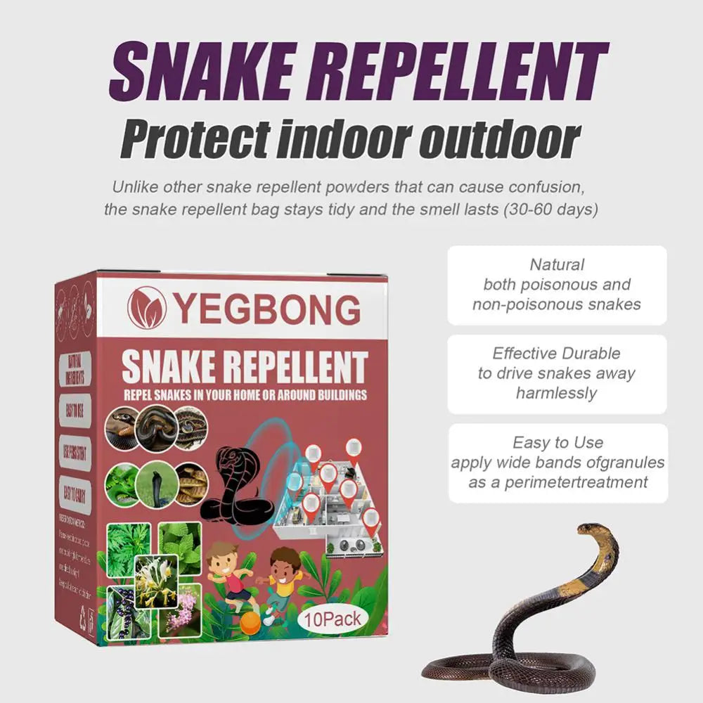 10ack Repellent Snake Anti Snake Driving Bag Outdoor Camping Fishing Garden Snake Driving Bag Snake Repellent Garden Supplies