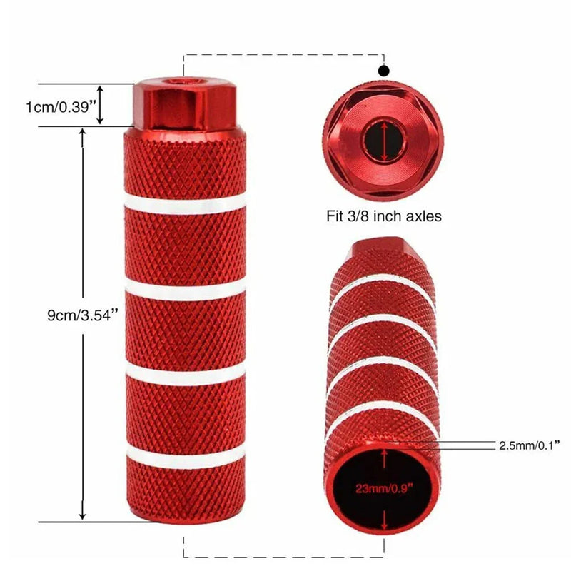 1 Pair Aluminum Alloy Anti - Skid BMX Bike Pegs