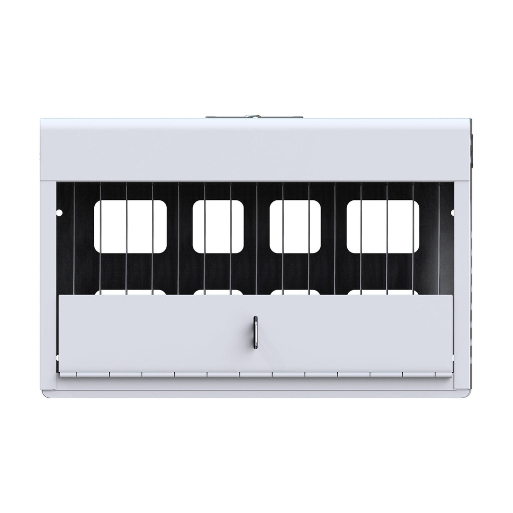 16 Bay Charging Cabinet for Laptop Chromebook Locking Charging Station-WHITE