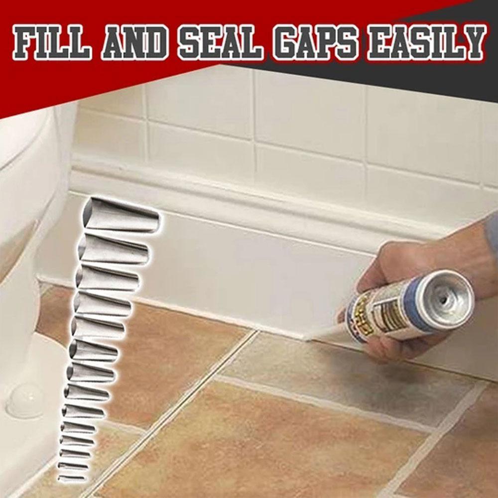 14 PCS Duck Type Glue Nozzle Mighty Caulking Finisher glass glue nozzle stainless steel glue nozzle