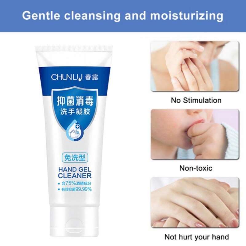 100ML Disposable Hands-Free Water Disinfection Hand Sanitizer 24 Hour Hand No Clean Gel Sanitizer