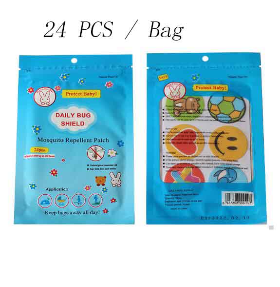 120 Pcs Mosquito Repellent Patches Stickers Football Shape Cartoon Pattern Safe Long-lasting Anti-mosquito Paste Sticker