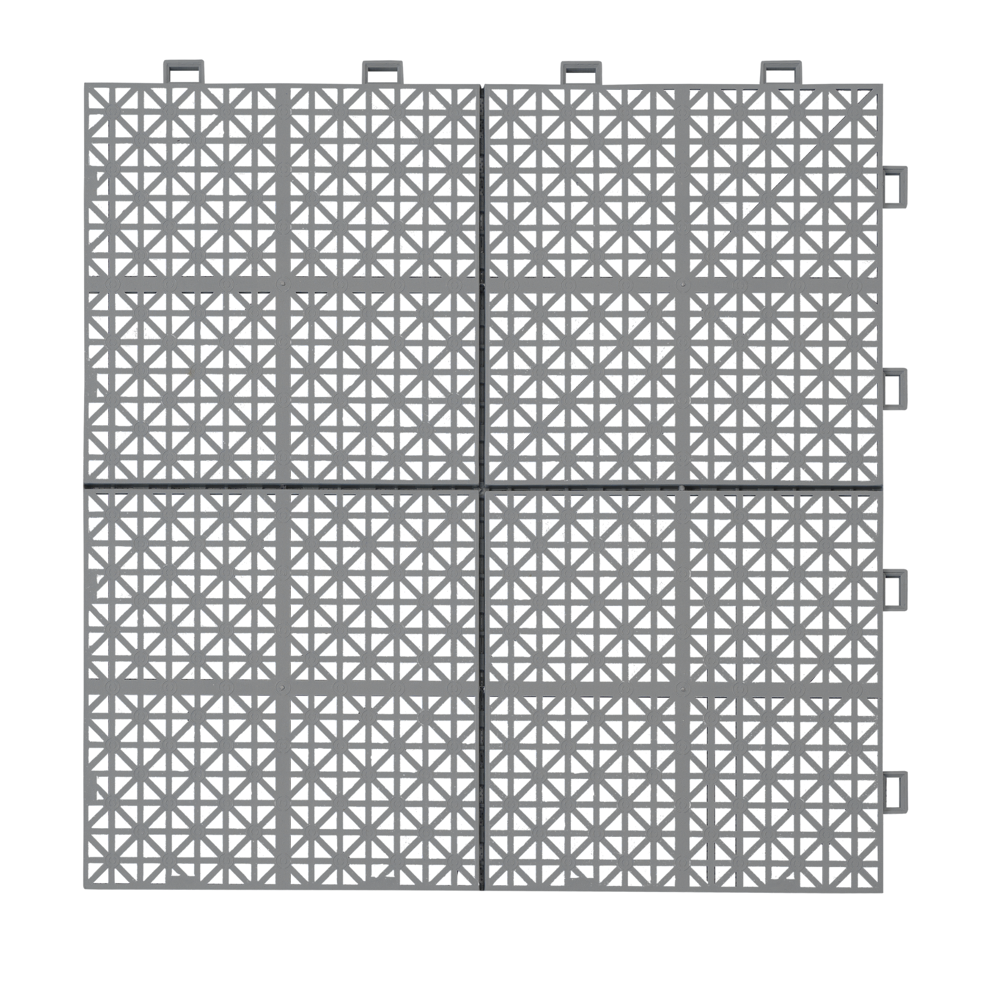 12 x 12 inch gray interlocking deck tiles, plastic waterproof, weighing up to 6613 pounds, with a rose pattern pack of 12