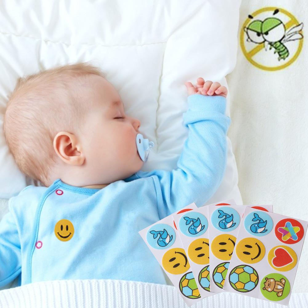 120 Pcs Mosquito Repellent Patches Stickers Football Shape Cartoon Pattern Safe Long-lasting Anti-mosquito Paste Sticker