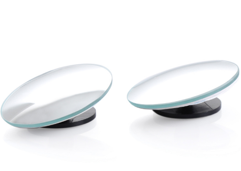 1 pair  360 Degree frameless ultrathin Wide Angle Round Convex Blind Spot mirror for parking Rear view mirror