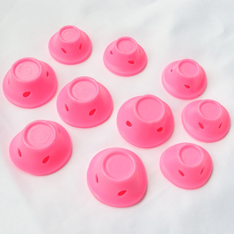 10/20pcs/set Magic Hair Care Rollers for Curlers Sleeping No Heat Soft Rubber Silicone Hair Curler Twist Hair Styling DIY Tool