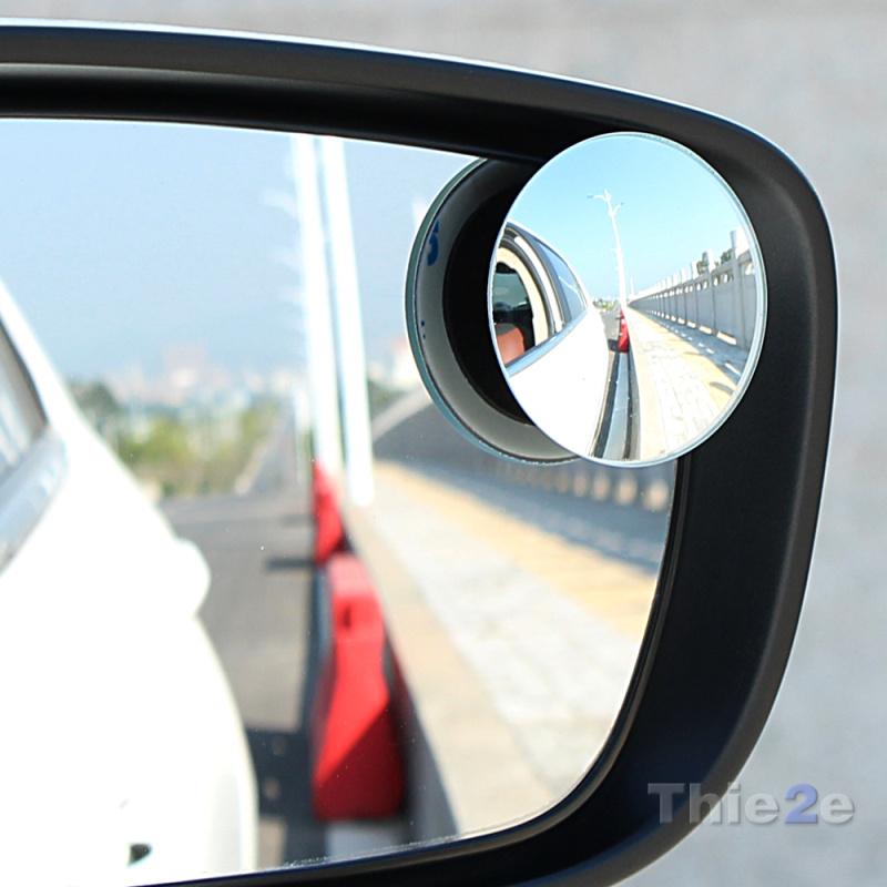 1 pair  360 Degree frameless ultrathin Wide Angle Round Convex Blind Spot mirror for parking Rear view mirror