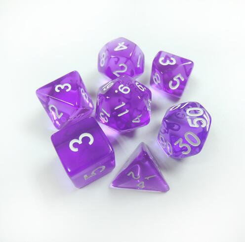 1 set of 7 sided dice