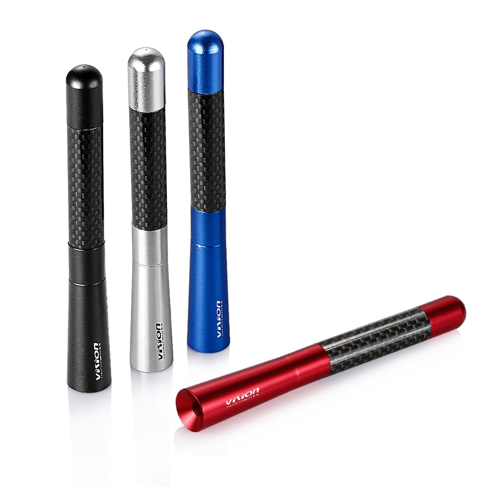 12cm Carbon Fiber Short Radio Antenna for Ford Focus Fiesta Peugeot Mazda Citroen Opel Astra Skoda Toyota Corolla Car Styling