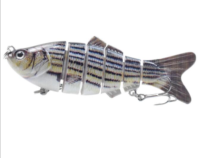 10cm 16.5g Multi-section Lure With Ring Beads Simulation Luya Multi-section Lure Submerged Bionic 6-section Lure