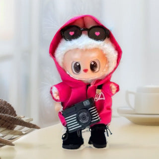 17cm Labrador Macaron Pendant Doll Hoodie Outdoor Sports Hoodie Stormtrooper