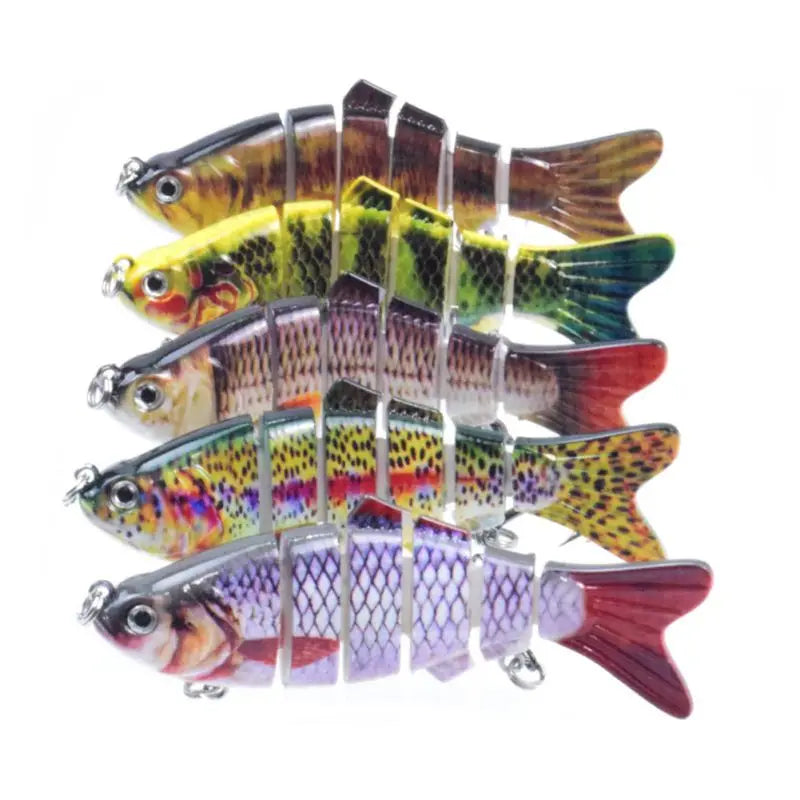 10cm 16.5g Multi-section Lure With Ring Beads Simulation Luya Multi-section Lure Submerged Bionic 6-section Lure