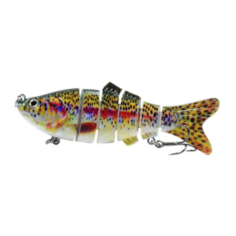 10cm 16.5g Multi-section Lure With Ring Beads Simulation Luya Multi-section Lure Submerged Bionic 6-section Lure
