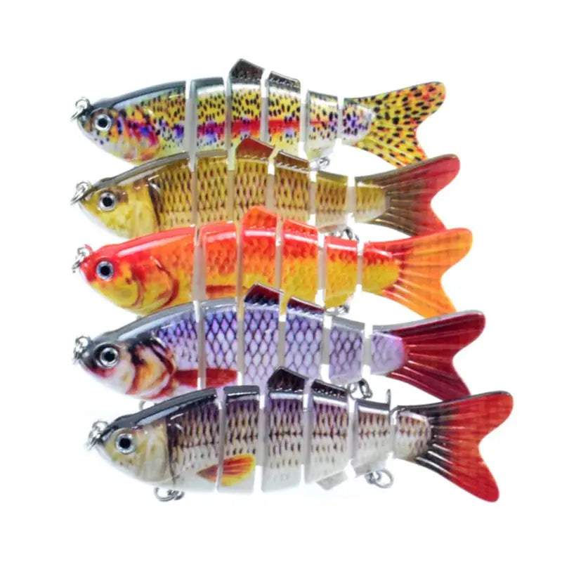 10cm 16.5g Multi-section Lure With Ring Beads Simulation Luya Multi-section Lure Submerged Bionic 6-section Lure