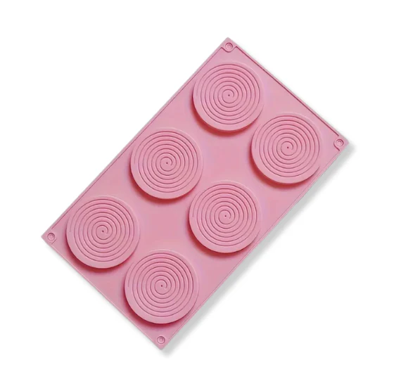 Silicone Spiral Disc Chocolate Mold – Large