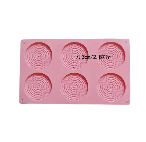 Silicone Spiral Disc Chocolate Mold – Large